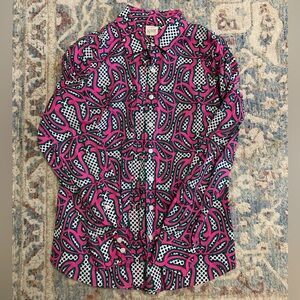 J. Crew Women’s Patterned Button Down Shirt